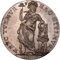 (№1795km7) Монета Нидерланды 1795 год 10 Stuiver