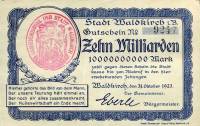 (№1923) Банкнота Германия 1923 год "10,000,000,000 Mark"