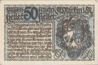 (№1920) Банкнота Австрия 1920 год "50 Heller"