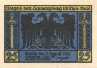 (№1922) Банкнота Германия 1922 год "25 Pfennig"