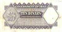 (№1941P-20a) Банкнота Ирак 1941 год "10 Dinars" (Подписи: Lord Kennet - Atta Amin)