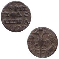 (1722, год цифрами) Монета Россия-Финдяндия 1722 год 1/4 копейки   Медь  UNC