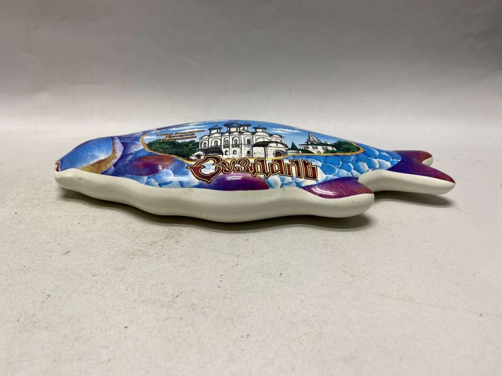 Панно настенное керамика рыба Суздаль