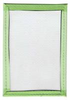 Обложка для проездного (Полимер) Принт "Слон с бивнями в декоративных узорах", Зеленые тона