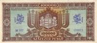 (№1945P-121a) Банкнота Венгрия 1945 год "100,000 Pengő"