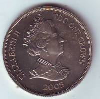 () Монета Тристан да Кунья 2005 год 1 крона ""  Медь-Никель  PROOF