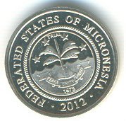 (№2012) Монета Микронезия 2012 год 5 Cents (Мавританский Идол)