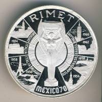 (№1970km18.1) Монета Экваториальная Гвинея 1970 год 200 Pesetas (9-й Чемпионат мира по футболу 1970 