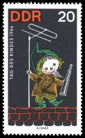 (1964-026) Марка Германия (ГДР) "Песочные человечки"    День защиты детей III Θ