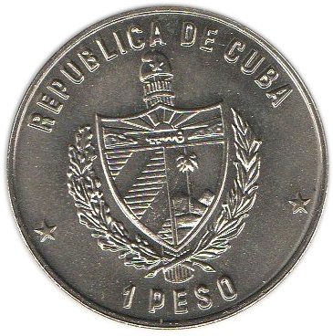 (1988) Монета Куба 1988 год 1 песо &quot;Карлос Хуан Финлей&quot;  Медь-Никель  UNC