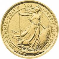 (№2014) Монета Великобритания 2014 год 100 Pounds (Британия - Золото)