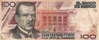 (№1992P-98a.5) Банкнота Мексика 1992 год "100 Nuevos Pesos"