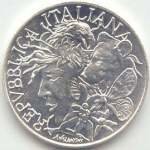 () Монета Италия 1991 год 200  ""   Биметалл (Серебро - Ниобиум)  UNC