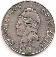 (№2006km12a) Монета Новая Каледония 2006 год 20 Francs