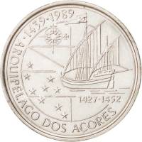 (1989) Монета Португалия 1989 год 100 эскудо "Азорские острова"  Медь-Никель  UNC