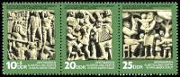 (1974-085) Лист (3 м) Германия (ГДР) "Барельефы"    День филателии III O