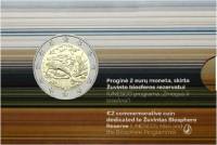 (011) Монета Литва 2021 год 2 евро "Биосферный заповедник Жувинтас"  Биметалл  Буклет