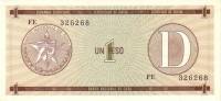 (,) Банкнота Валютное свидетельство Куба 2017 год 1 песо    UNC
