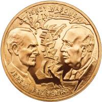 (226) Монета Польша 2011 год 2 злотых "Телеведущие Пржебора и Васовски"  Латунь  UNC