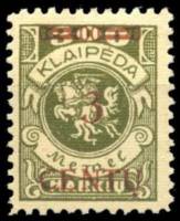 (1923-) Марка Литва "ampquotCentuampquot на Memeledition"  ☉☉ - марка гашеная в идеальном состоянии,