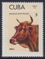 (1973-043) Марка Куба "Криолло"    Крупный рогатый скот III Θ