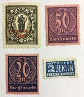 (--) Набор марок Бавария "4 шт."  Негашеные  , II O