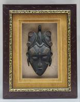 Панно настенное Африканская маска этно объемная в раме 22 х 28 см