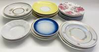 Блюдца чайные  24 шт разные 