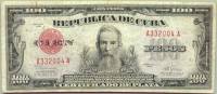 (,) Банкнота Куба 1945 год 100 песо "Франсиско Висенте Агилера"   UNC