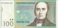 (2000) Банкнота Литва 2000 год 100 лит "Симонас Даукантас"   UNC