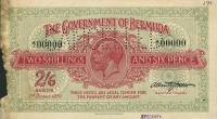 (№1920P-2s) Банкнота Бермудские острова 1920 год "2 Shillings 6 Pence"