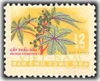(1962-008) Марка Вьетнам "Клещевина"   Растения III O