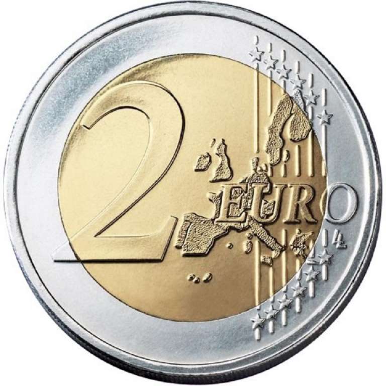 (002) Монета Греция 2007 год 2 евро &quot;Римский договор 50 лет&quot;  Биметалл  UNC