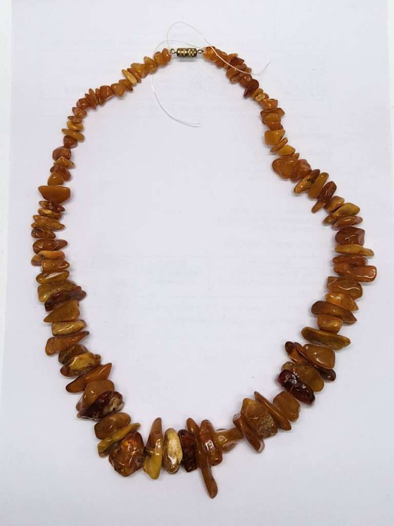 Бусы янтарь 92 грамма 55 см с застежкой