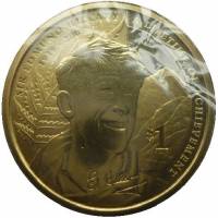 (№2008km321) Монета Новая Зеландия 2008 год 1 Dollar (Сэр Эдмунд Хиллари)