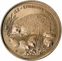 () Монета Польша 1996 год 2  ""   Северное золото  UNC