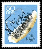 (1969-041) Марка Германия (ГДР) "Серебрио"    Минералы III Θ