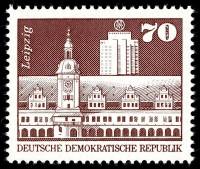 (1973-069) Марка Германия (ГДР) "Старая ратуша, Лейпциг"    Архитектура ГДР III Θ