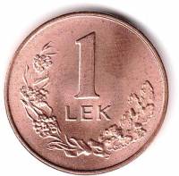 () Монета Албания 2008 год 1  ""   Сталь, покрытая медью  AU