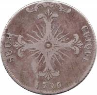 (№1796km52 (Фридрих Вильгельм II)) Монета Швейцария 1796 год 10frac12; Batzen (Фридрих Вильгельм II)