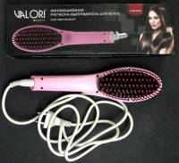 Расческа-выпрямитель для волос Valori, рабочая, Китай (сост. на фото)