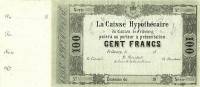 (№1867P-S253a) Банкнота Швейцария 1867 год "100 Francs"