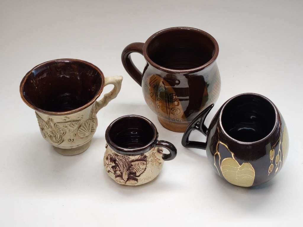 Чашки кружки чайные кофейные керамика 4 шт