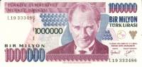 (1995) Банкнота Турция 1995 год 1 000 000 лир "Мустафа Кемаль Ататюрк"   XF