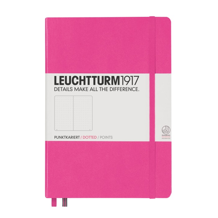 Книга для записей MEDIUM A5, фламинго, 249стр., ТОЧКА. Leuchtturm1917, #348111