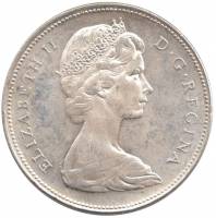 (1965) Монета Канада 1965 год 1 доллар "Каноэ"  Серебро Ag 500  UNC