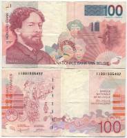 Bartholome Verplaetse Банкнота Бельгия 1995 год 100 франков Джеймс Энсор   VF