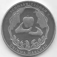 (2013J) Монета Германия (ФРГ) 2013 год 10 евро "Белоснежка"  Медь-Никель  UNC