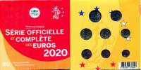 (2020, 8 монет) Набор монет Франция 2020 год "Годовой набор"   Буклет