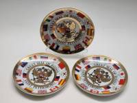 Тарелки настенные декоративные 3 штуки Санкт-Петербург Great Seal of Russia